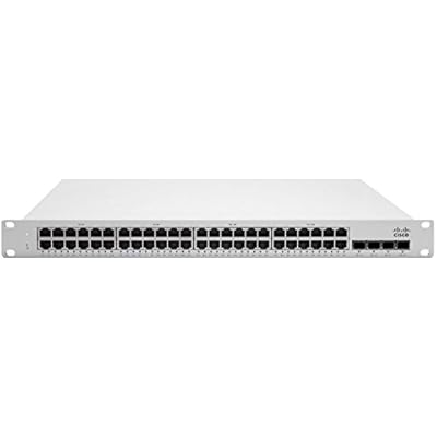 Cisco Meraki MS250-48FP Cloud Managed 48x GigE 740W PoE Switch Bundle with 3 Year MS250-48FP Enterprise Security and Support Plus an Extra 1 Year MS250-48FP-HWLIC-MS250-48FP-3YR