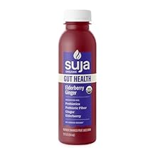Suja Organic Gut Health Elderberry Ginger Cold Pressed Juice Drink, 12 fl oz Bottle