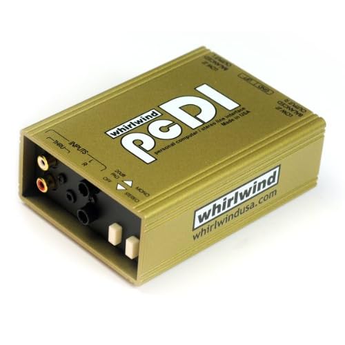 Whirlwind pcDI Direct Box for Interfacing Outputs CD Players, Sound Cards, iPod MP3 Players