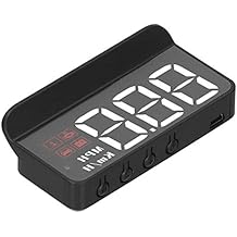 Car,OBD2 HUD Windshield Projector Multi Function Gauge Alarm Fatigue Driving Reminder