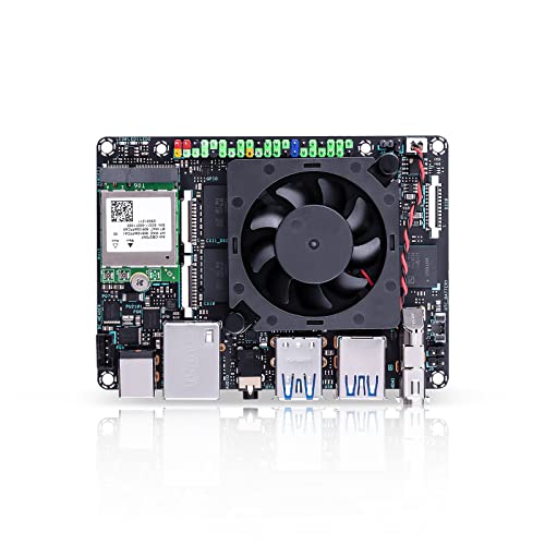 Tinker Edge R RK3399Pro Single Board Computer with Edge TPU AI Accelerator and Dual Camera Interface Onboard 2GB RAM 1GB NPU RAM 16GB eMMC Storage for Edge Computing Support Tensorflow LiteCaffe