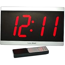 Geemarc BD4000 Wall Alarm Clock with Remote Control, Large Date and Time Display
