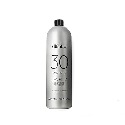 DIFIABA Hair Developer - Professional Cream Developer Level 2-30 Vol - Nourishes & Strengthens Hair - High Viscosity & Gentle on Scalp - Provides Long-Lasting Colors 1-Liter  33.8 fl oz