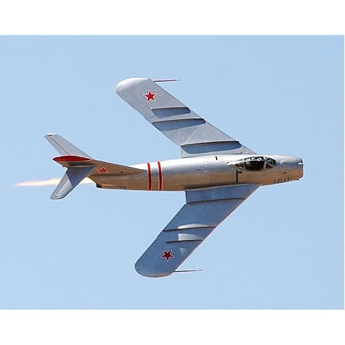 COMPLIANCE ASSISTANCE MiG-17 Fighter Aircraft with Afterburner Style - B - 24x36 Inch Glossy Laminated Aviation Poster - Stunning Detail and Bold Colors