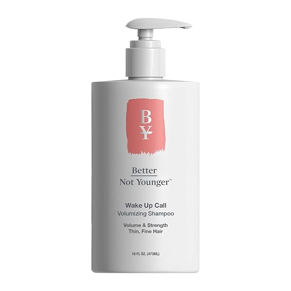 Better Not Younger Wake Up Call Volumizing Biotin Shampoo 16 oz Designed for Women Over 40 with Thinning Hair - Volumizes, Lifts & Nourishes - Sulfate Free, Color - Safe Shampoo for Fine Hair.