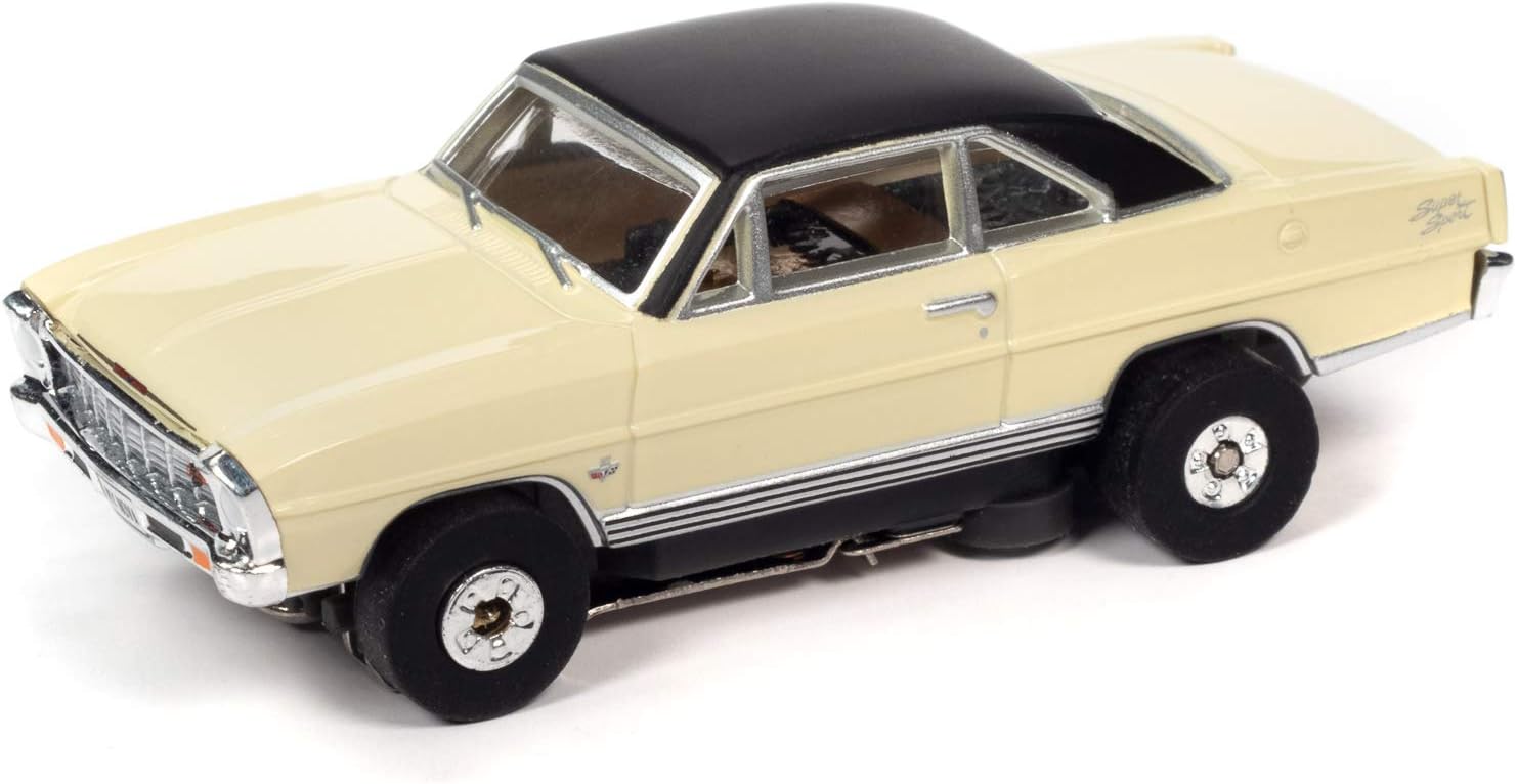 Auto World Thunderjet R31 1966 Chevrolet Nova SS Butternut HO Scale Slot Car