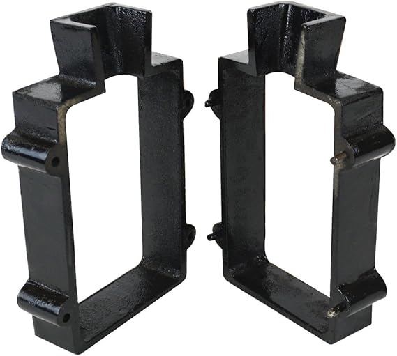 Cast Iron 2-Part Sand Casting Flask Mold Frame for Delft Clay and Petrobond Sand Casting for Jewelry Making and Metal Pouring
