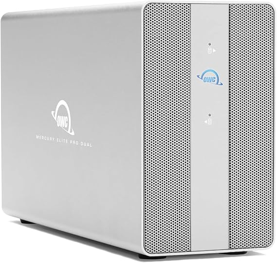 OWC 24TB Mercury Elite Pro Dual USB-CThunderbolt 3 External Raid Storage Enclosure with 3Port HUB for Mac and PC